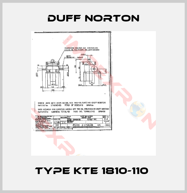 Duff Norton-Type KTE 1810-110 