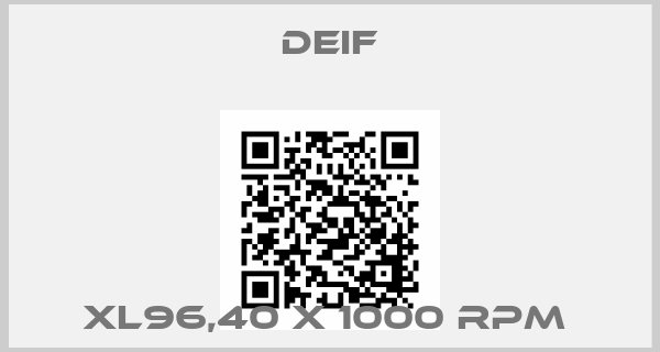 Deif-XL96,40 x 1000 RPM 