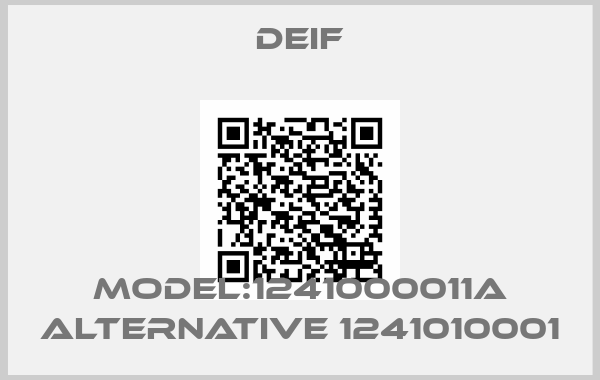 Deif-Model:1241000011A alternative 1241010001