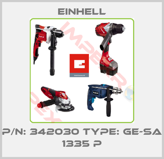 Einhell-P/N: 342030 Type: GE-SA 1335 P