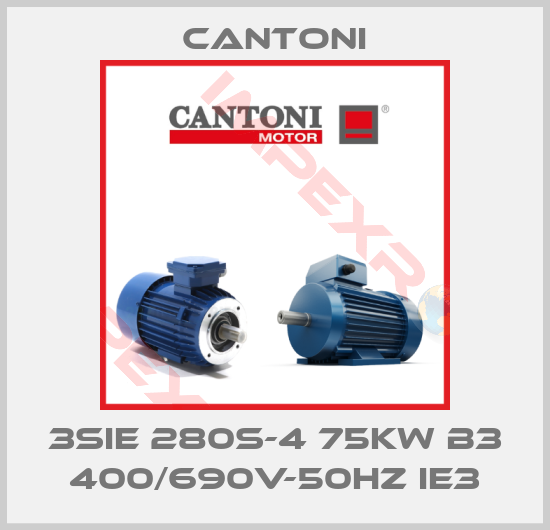 Cantoni-3SIE 280S-4 75kW B3 400/690V-50Hz IE3