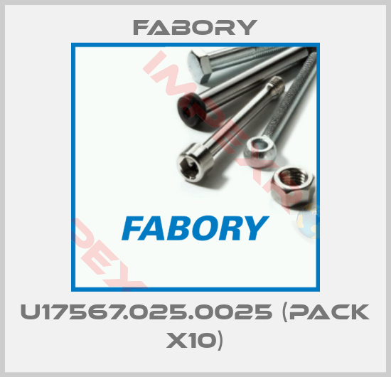 Fabory-U17567.025.0025 (pack x10)