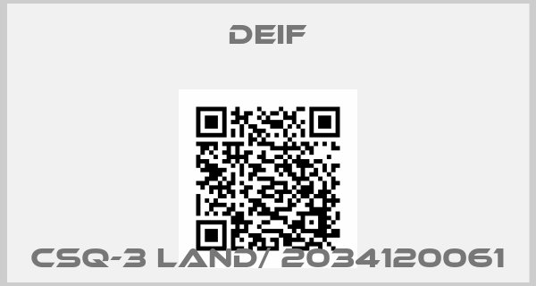 Deif-CSQ-3 Land/ 2034120061