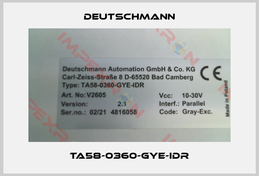 Deutschmann-TA58-0360-GYE-IDR