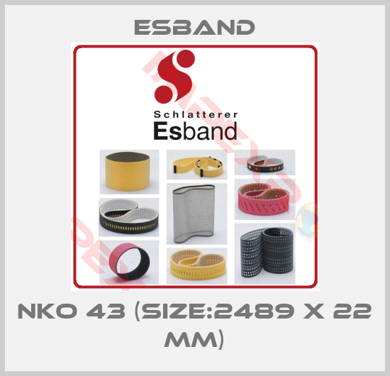 Esband-NKO 43 (SIZE:2489 X 22 MM)
