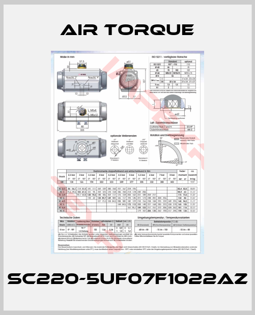 Air Torque-SC220-5UF07F1022AZ