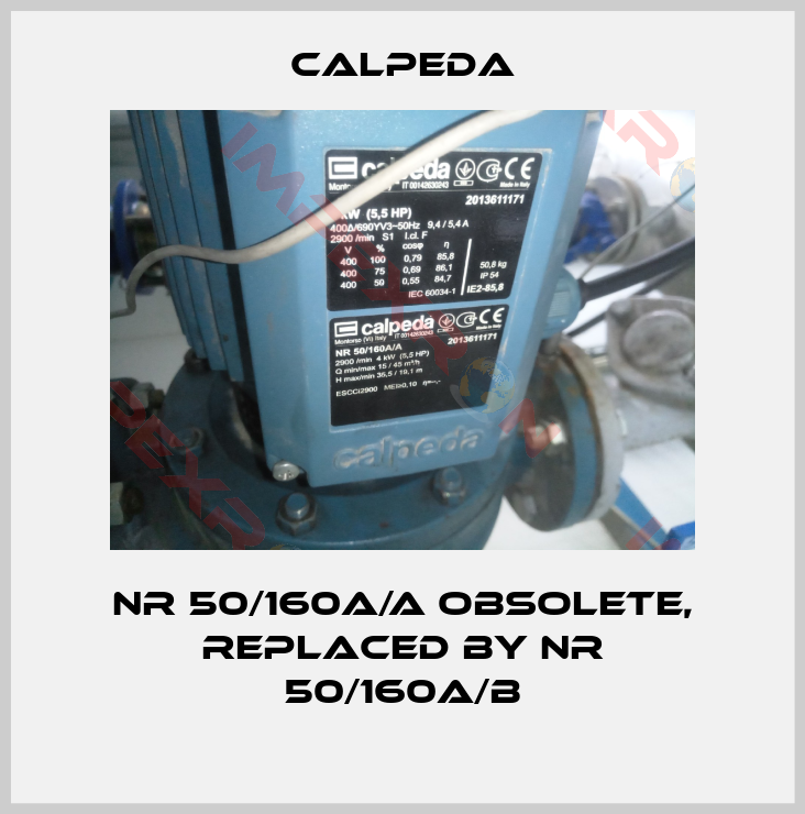 Calpeda-NR 50/160A/A obsolete, replaced by NR 50/160A/B