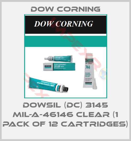 Dow Corning-DOWSIL (DC) 3145 MIL-A-46146 Clear (1 pack of 12 Cartridges)