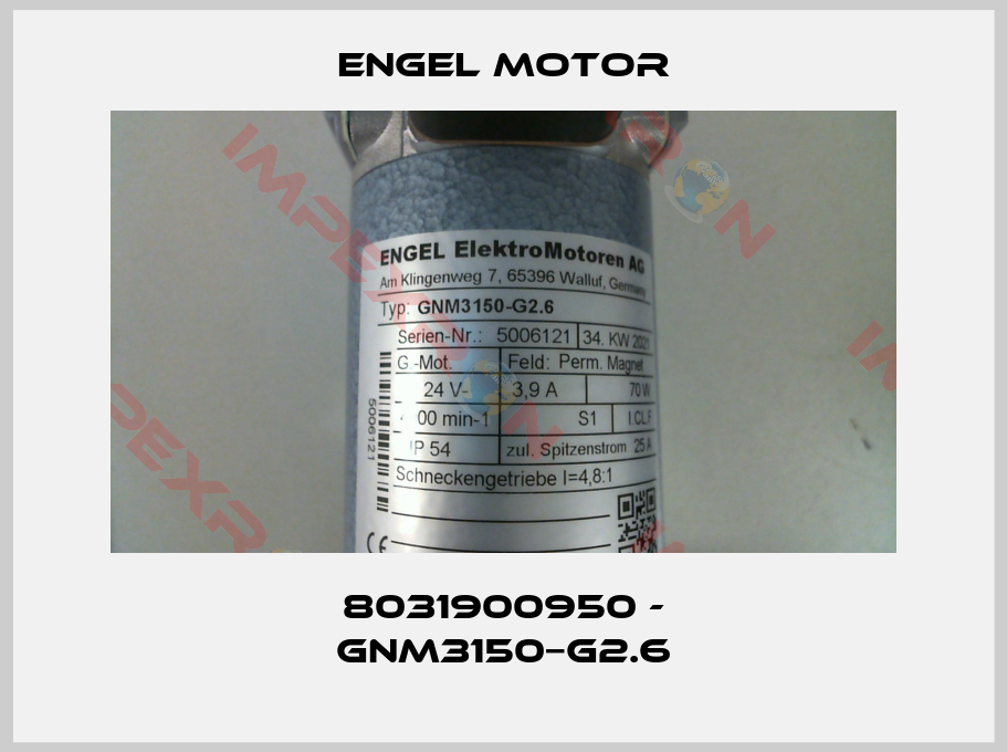 Engel Motor-8031900950 - GNM3150−G2.6