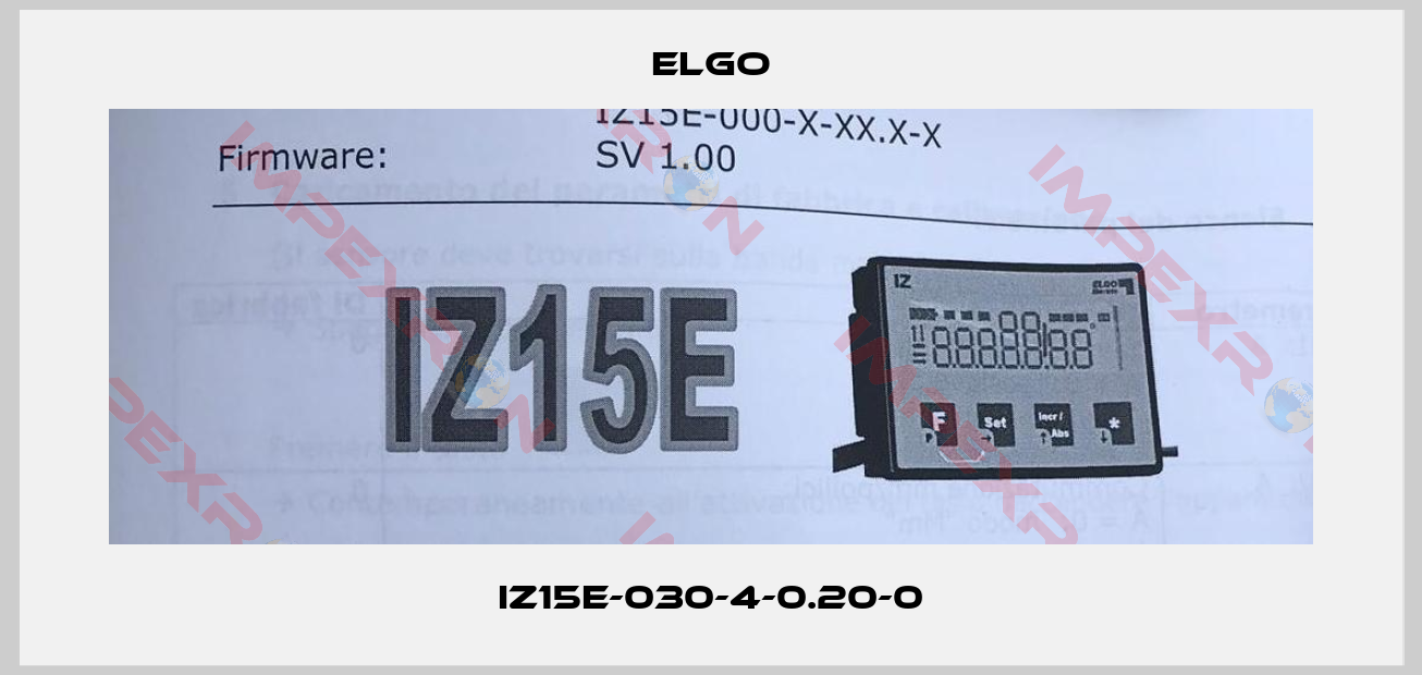 Elgo-IZ15E-030-4-0.20-0