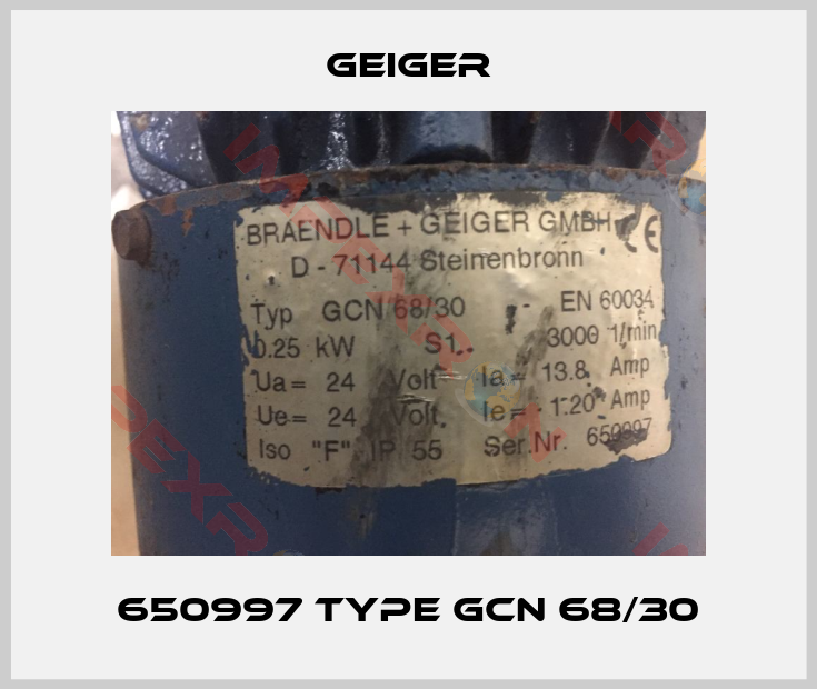 Geiger-650997 Type GCN 68/30