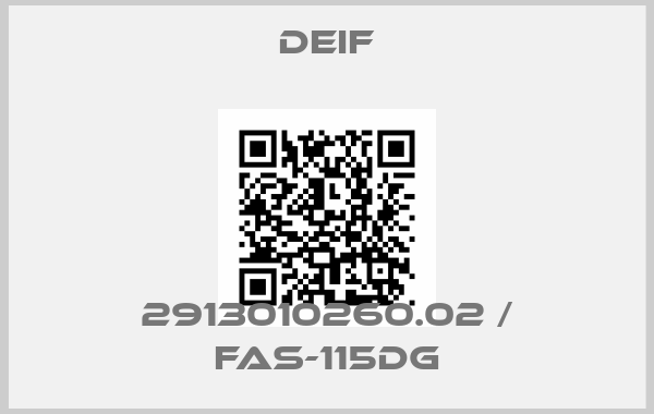 Deif-2913010260.02 / FAS-115DG