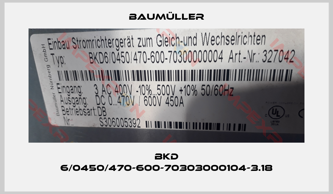 Baumüller-BKD 6/0450/470-600-70303000104-3.18