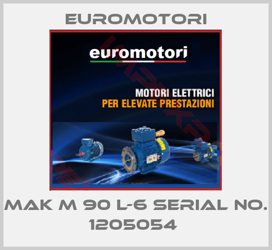 Euromotori-MAK M 90 L-6 SERIAL NO. 1205054 