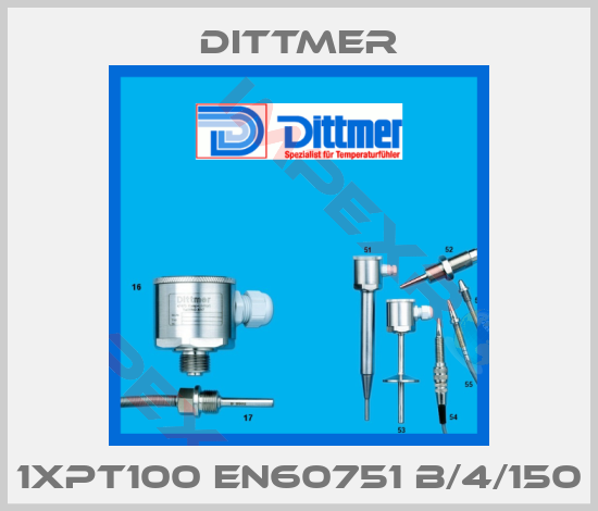 Dittmer-1xPT100 EN60751 B/4/150