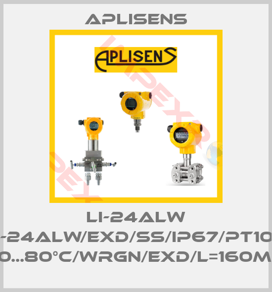 Aplisens-LI-24ALW (LI-24ALW/Exd/SS/IP67/Pt100/ -40...80°C/WRGN/Exd/L=160mm)