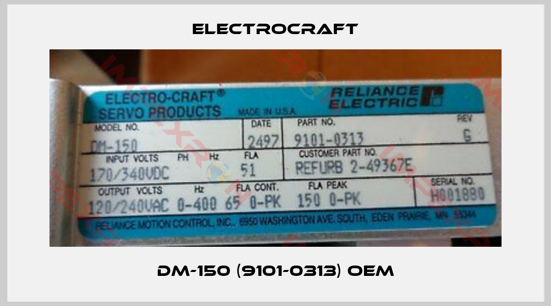 ElectroCraft-DM-150 (9101-0313) oem