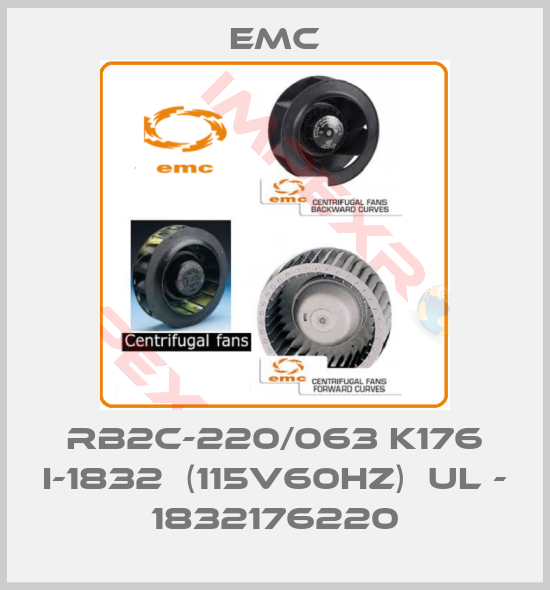 Emc-RB2C-220/063 K176 I-1832  (115V60Hz)  UL - 1832176220
