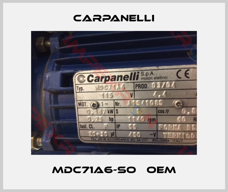 Carpanelli-MDC71A6-SO   OEM