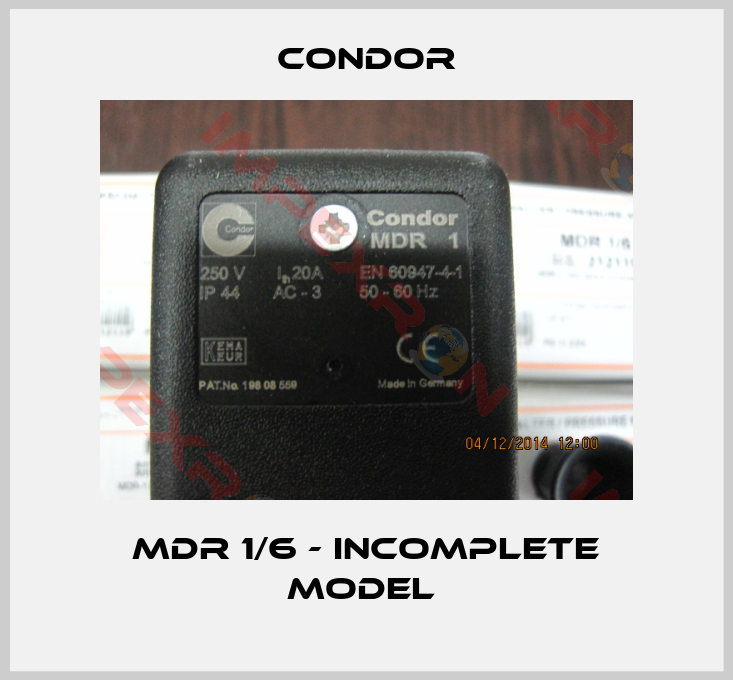 Condor-MDR 1/6 - incomplete model 