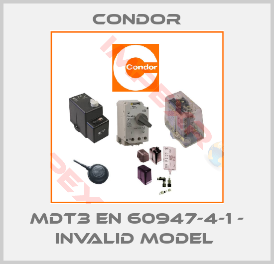 Condor-MDT3 EN 60947-4-1 - invalid model 