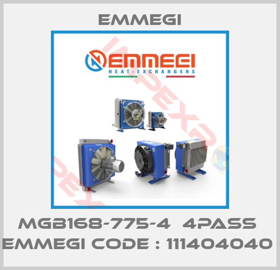 Emmegi-MGB168-775-4  4PASS  EMMEGI CODE : 111404040 