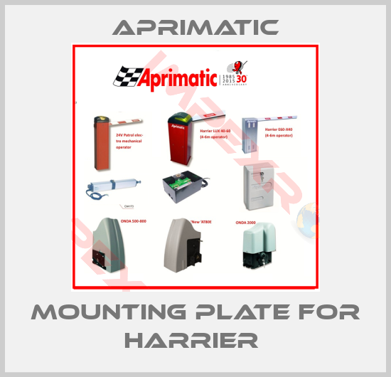 Aprimatic-MOUNTING PLATE FOR HARRIER 