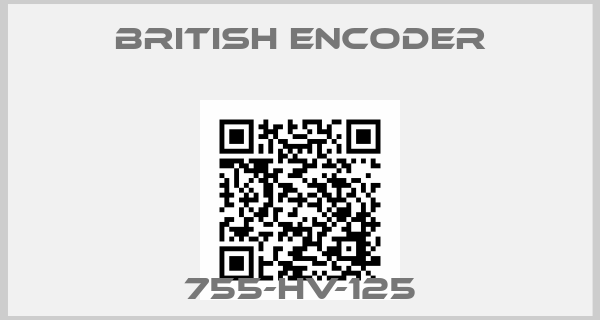 British Encoder-755-HV-125