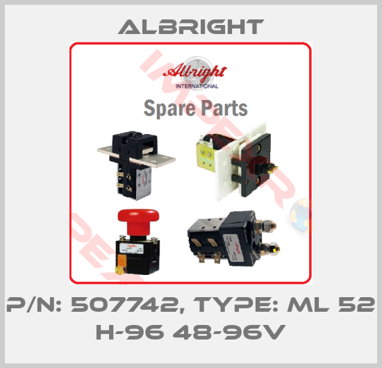 Albright-P/N: 507742, Type: ML 52 H-96 48-96V