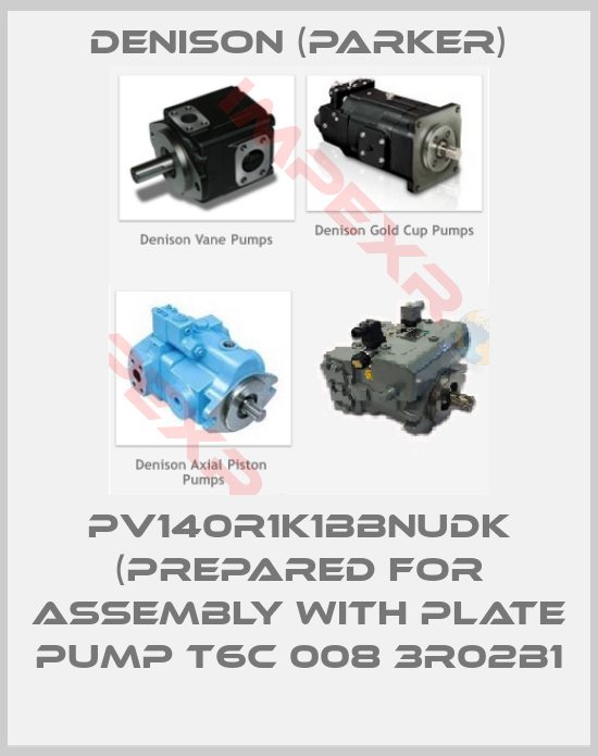 Denison (Parker)-PV140R1K1BBNUDK (prepared for assembly with Plate pump T6C 008 3R02B1