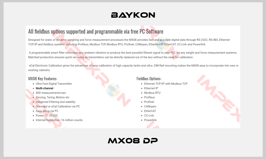 Baykon-MX08 DP