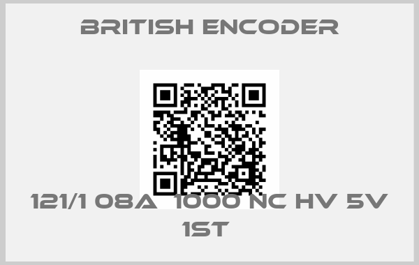 British Encoder-121/1 08A  1000 NC HV 5V 1ST 
