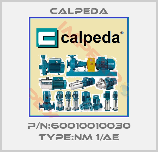 Calpeda-P/N:60010010030 Type:NM 1/AE