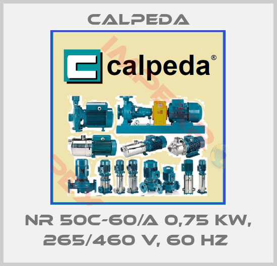 Calpeda-NR 50C-60/A 0,75 kW, 265/460 V, 60 Hz 