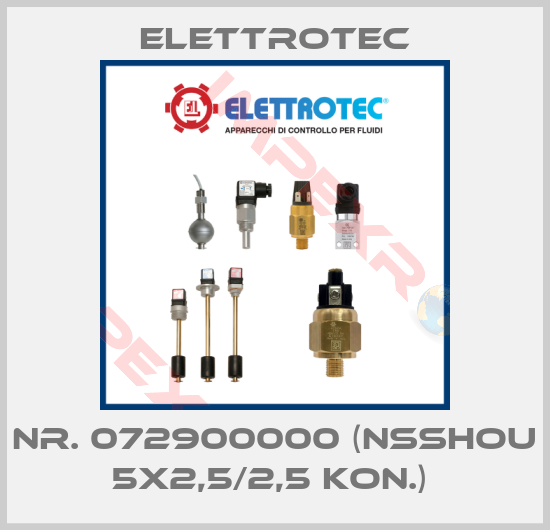 Elettrotec-NR. 072900000 (NSSHOU 5X2,5/2,5 KON.) 