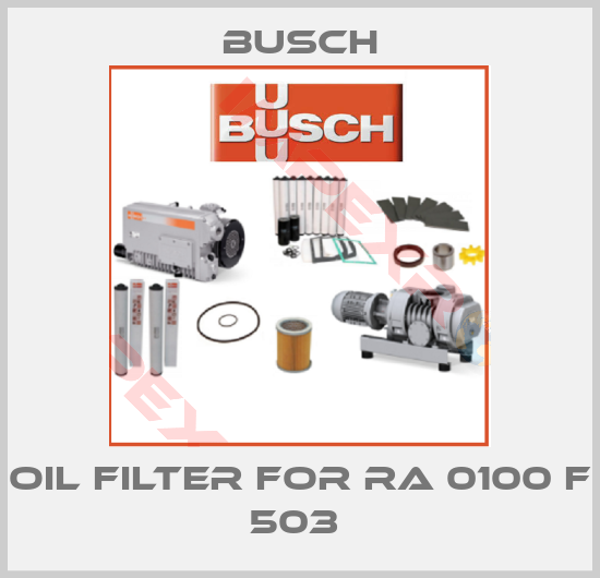 Busch-Oil filter for RA 0100 F 503 
