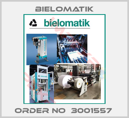 Bielomatik-ORDER NO  3001557 
