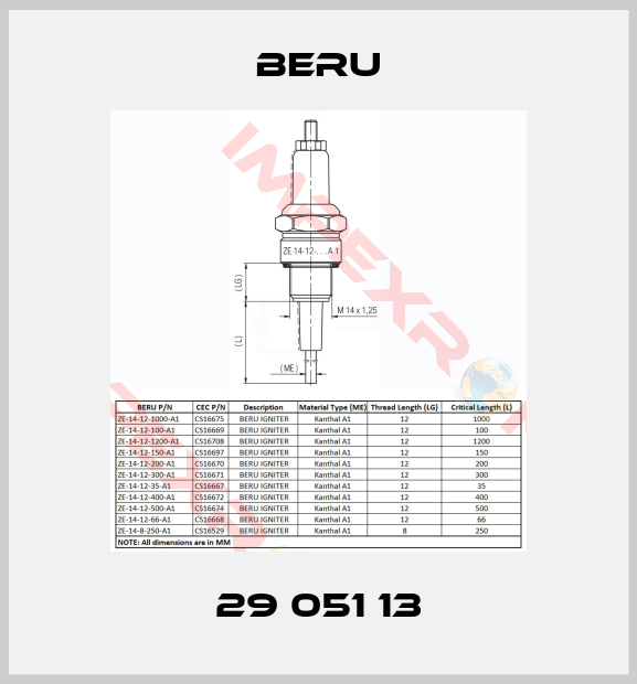Beru-29 051 13
