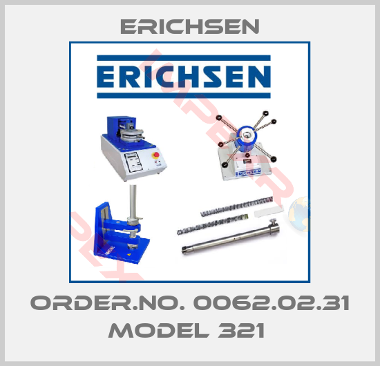 Erichsen-ORDER.NO. 0062.02.31 MODEL 321 