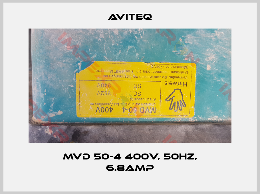 Aviteq-MVD 50-4 400V, 50HZ, 6.8AMP