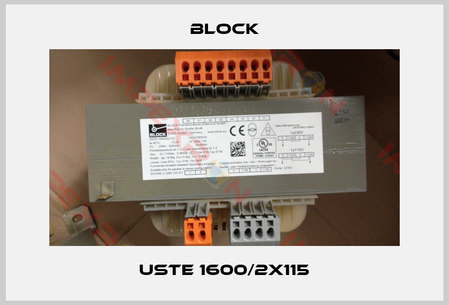 Block-USTE 1600/2x115