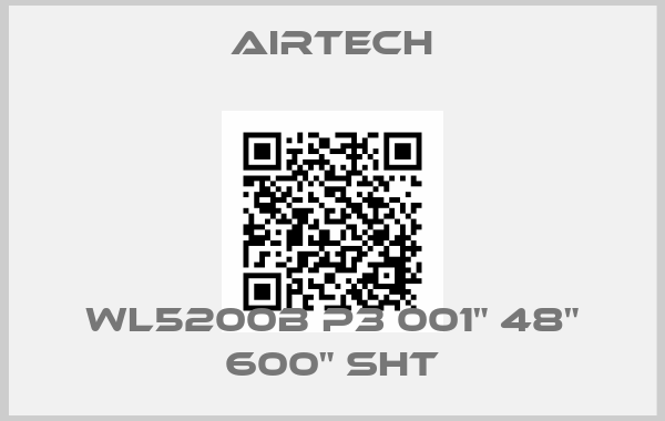 Airtech-WL5200B P3 001" 48" 600" SHT