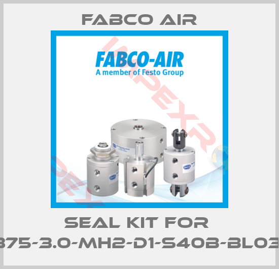 Fabco Air-seal kit for  EZ375-3.0-MH2-D1-S40B-BL03AB