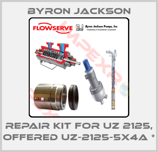 Byron Jackson-Repair Kit For UZ 2125, offered UZ-2125-5X4A *