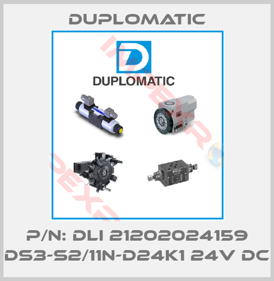 Duplomatic-P/N: DLI 21202024159 DS3-S2/11N-D24K1 24V DC