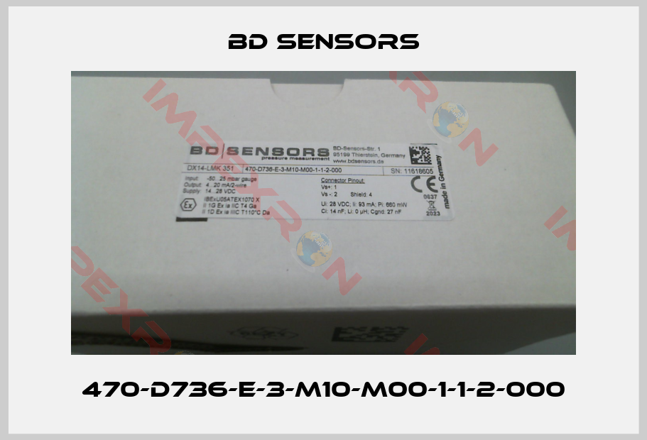Bd Sensors-470-D736-E-3-M10-M00-1-1-2-000