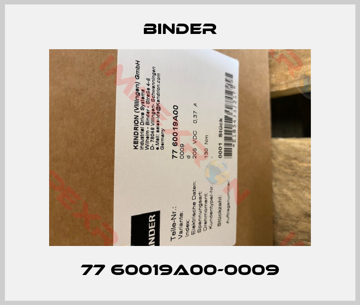 Binder-77 60019A00-0009