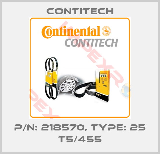 Contitech-P/N: 218570, Type: 25 T5/455