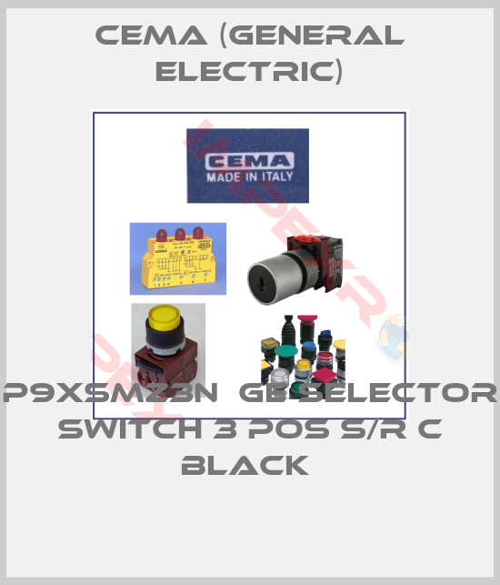 Cema (General Electric)-P9XSMZ3N  GE SELECTOR SWITCH 3 POS S/R C BLACK 