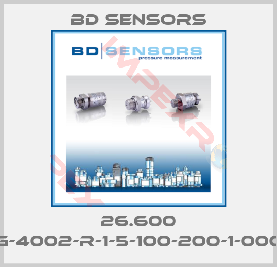 Bd Sensors-26.600 G-4002-R-1-5-100-200-1-000